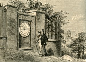 Den magnetiske klokken, Greenwich Observatory, c1840, c1878. av Unbekannt