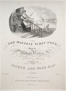 Den maltesiske jentesangen, 1800-tallet. av Unbekannt