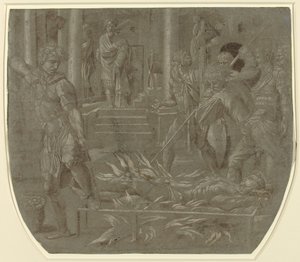 The Martyrdom of Saint Lawrence, 1500-tallet. av Unbekannt