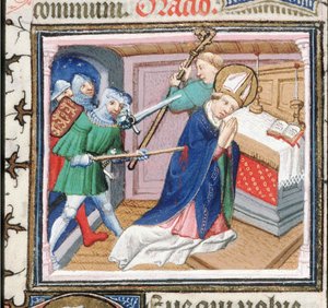 The Martyrdom of Saint Thomas Becket , 1460-tallet. av Unbekannt