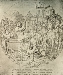 The Martyrdom of St John the Evangelist, c1600-tallet, 1908. av Unbekannt