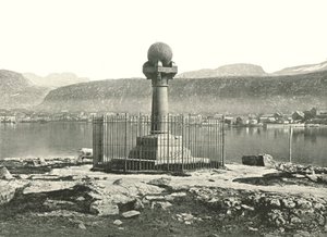 Meridiansøylen, Hammerfest, Norge, 1895. av Unbekannt
