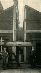 Meridianen til Greenwich, som alle målinger av tid er laget av, 1901. av Unbekannt