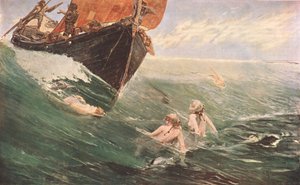 The Mermaids Rock, 1894, c1902. av Unbekannt