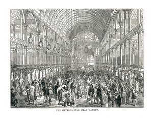 The Metropolitan Meat Market, 1878 av Unbekannt