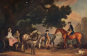 The Milbanke and Melbourne Families, c1796, 1929 av Unbekannt