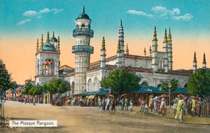 Moskeen Rangoon, c1888 av Unbekannt