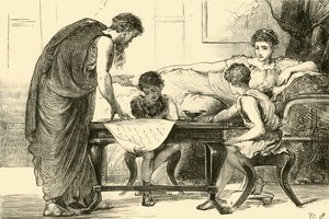 The Mother of the Gracchi, 1890. av Unbekannt