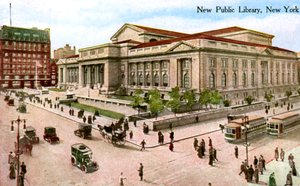 The New Public Library, New York, USA, 1910 av Unbekannt