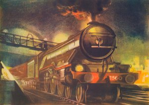 The Night Scotsman, L.N.E.R., forlater Kings Cross, 1940 av Unbekannt