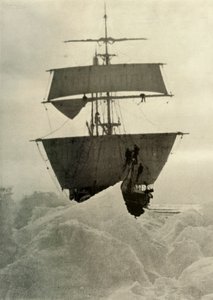 Nimrod holdt opp i isen, 1908, 1909 av Unbekannt