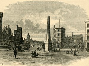 Obelisken i St. Georges Circus, c1878. av Unbekannt