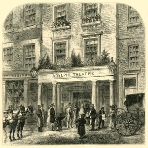 The Old Adelphi Theatre, 1881. av Unbekannt