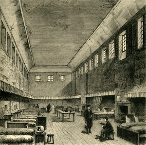 Den gamle sovesalen i 1840, 1881. av Unbekannt
