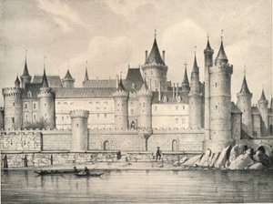 Det gamle Louvre i 1670, 1915 av Unbekannt
