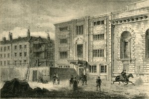 The Old Post Office, i Lombard Street, ca 1800, c1872. av Unbekannt