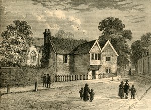 The Old Rectory, Stoke Newington, i 1858, c1876. av Unbekannt