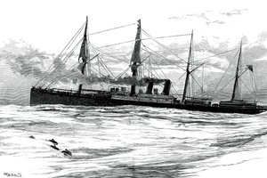 The Orient Steam Navigation Companys dampskip Orient, c1880 av Unbekannt
