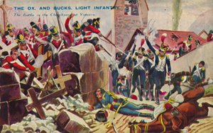 Oksen. Og Bucks. Lett infanteri. Slaget i kirkegården ved Vimiero, 1808, 1939 av Unbekannt