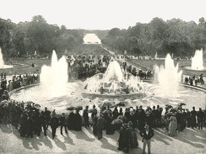 Slottsfontenene, Versailles, Frankrike, 1895. av Unbekannt