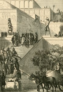 Kouyunjik-palasset, restaurert. Etter Layard, 1890. av Unbekannt