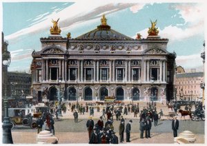 Palais Garnier, Paris, ca 1900 av Unbekannt