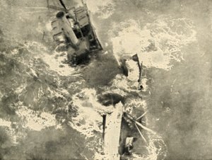 The Pirates Work: Steamer Breaking Up, 1919. av Unbekannt