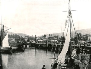 Havnen i Hobart, Tasmania, Australia, 1895. av Unbekannt