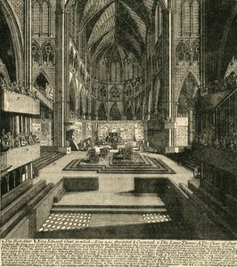 Forberedelsene til kroningen av Jakob II. og hans dronning, i 1685, 1881. av Unbekannt