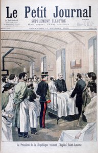 Republikkens president, Felix Faure, besøkte Saint-Antoine Hospital, Paris, 1895 av Unbekannt