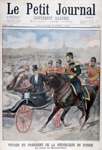 Presidenten for republikken Frankrike gjennomgår tropper, Krasnoye Selo, Russland, 1902 av Unbekannt