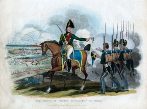 Prinsen av Oransje delte ut sine medaljer, 1815 av Unbekannt