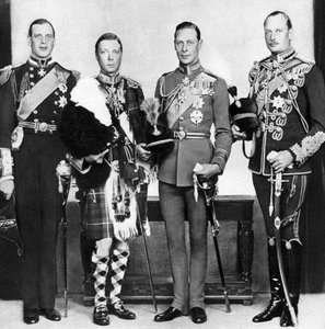 Prinsen av Wales med brødrene sine, ca 1930-tallet av Unbekannt