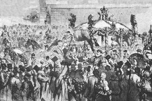 Prosesjonen til Westminster, 31. januar 1856, 1901. av Unbekannt