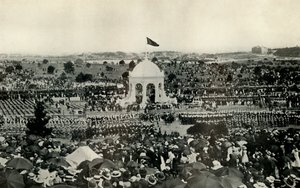 Proklamasjonen av Commonwealth of Australia i Sydney 1. januar 1901, c1930. av Unbekannt
