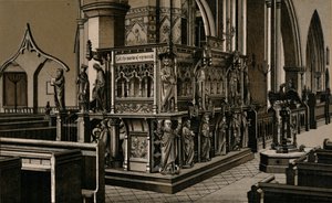 Preikestolen, St. Nicholas kirke, c1880. av Unbekannt