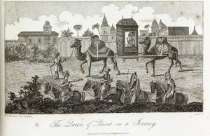 Dronningen av Persia båret av kameler, ca 1810-1829 av Unbekannt
