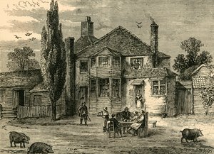 The Queens Head and Artichoke., c1876. av Unbekannt
