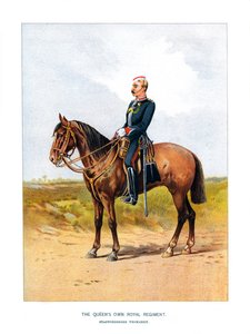Queens Own Royal Regiment, Staffordshire Yeomanry, c1890 av Unbekannt