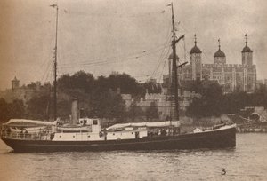 The Quest, der Sir Ernest Shackleton satte seil i september 1921, på det som skulle bevise hans siste av Unbekannt