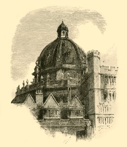 Radcliffe Library, fra Quadrangle of Brasenose, 1898. av Unbekannt