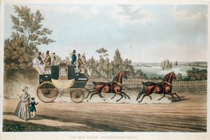 The Red Rover, Southampton Coach, c1815 av Unbekannt