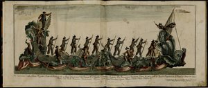 Regattaen i Venezia til ære for prins Edward 1739-1767, hertugen av York, 4. juni 1764, ca 1764 av Unbekannt