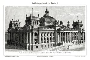 Riksdagen, Berlin, Tyskland, slutten av 1800-tallet av Unbekannt