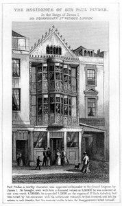 Residensen til Sir Paul Pindar, Bishopsgate, City of London av Unbekannt