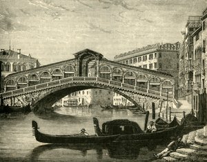Rialto, Venezia, 1890. av Unbekannt