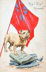The Right Precedes the Force, fransk postkort fra første verdenskrig, 1914-1918 av Unbekannt
