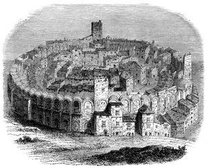 Den romerske arenaen i Arles, Provence, Frankrike, i 1666 1882-1884 av Unbekannt
