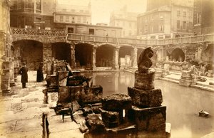 De romerske badene, Bath, 1800-tallet av Unbekannt