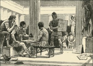 Romerne i Korint, 1890. av Unbekannt